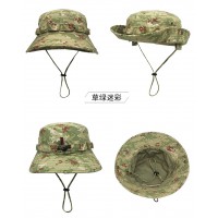 推荐春夏季丛林迷彩小檐帽可一体收纳方便！